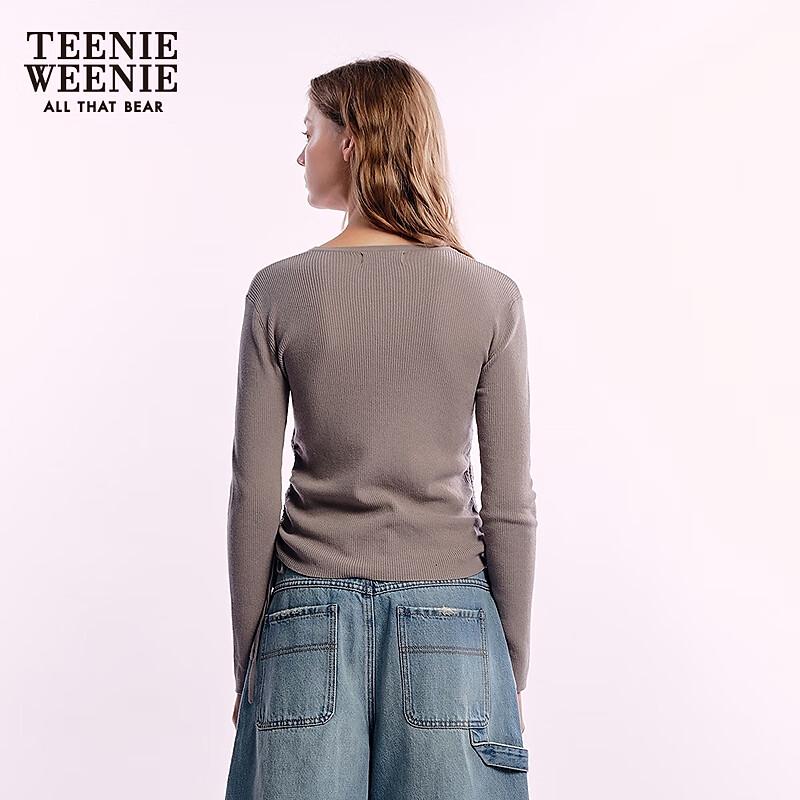 Топ женский Teenie Weenie с V-образным вырезом и сборками