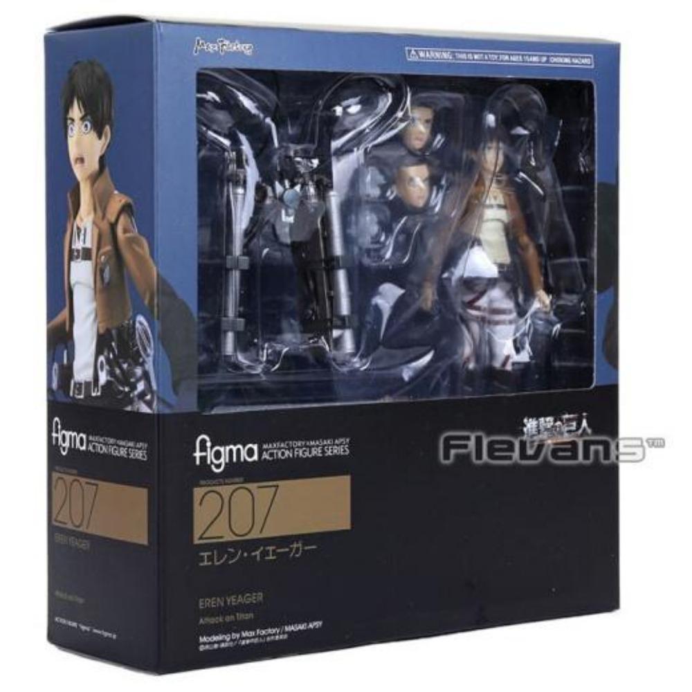 Figma 3 Style Атака титанов Аниме Shingeki no Kyojin Разведкорпус Леви В коробке ПВХ Фигурка Действия Модель Игрушка Подарок