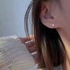 1 Pair Star Ear Studs Cool Style Solid Color Earrings Small Lightweight Anti-rust Anti-allergy Luster Colorfast Daily Earrings Holiday Gift