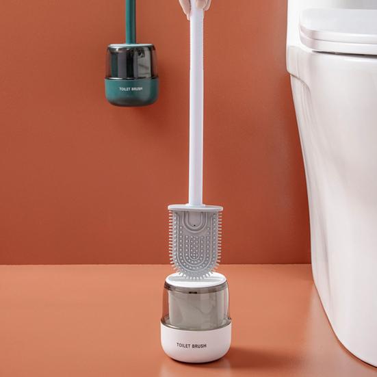 Щетка для унитаза, герметичная, быстросохнущая, резиновая, TPR, подвесное отверстие, щетка для ванной комнаты для дома