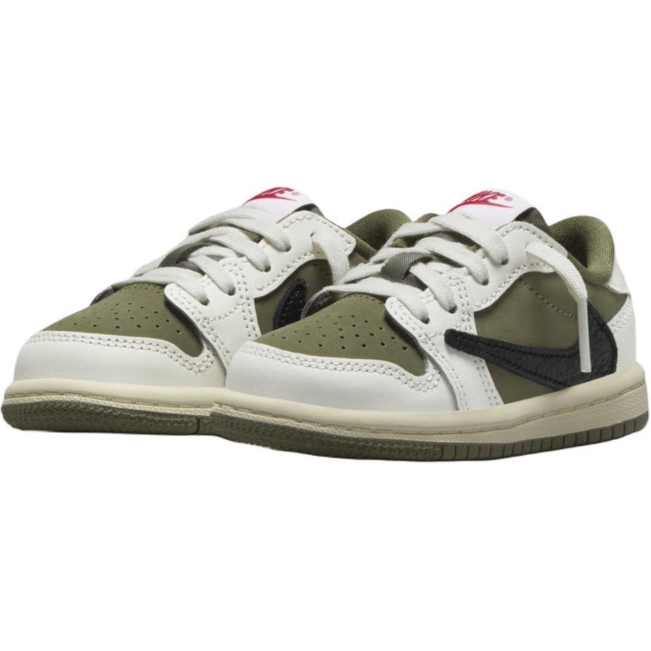 Кроссовки Travis Scott x Air Jordan 1 Retro Low OG SP TD Reverse Olive / Medium Olive Baby Green Black Sail DO5441-200