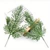 10Pcs 25cm Simulated Pine Branches Christmas Tree Decorations With Plastic Tree Branch Garlands Green Pine Branch Decorations