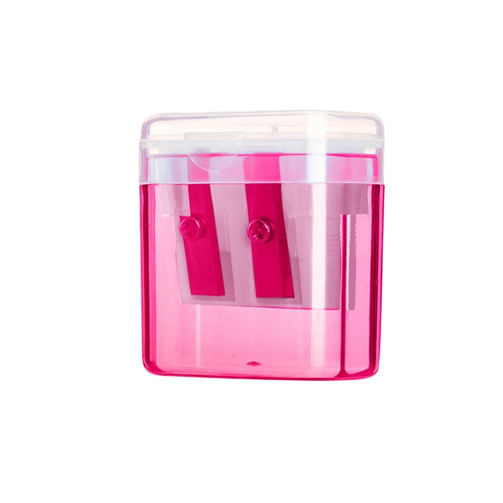 Точилка для карандашей с двумя отверстиями, цветная, для школьников — необходимая вещь для начинающих ходить в школу