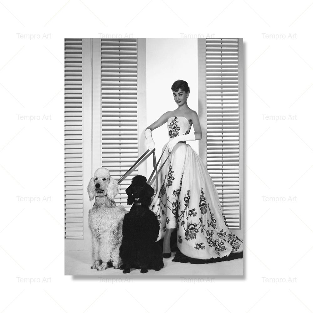 Модный Парижский брендовый постер с принтом звезды, собаки, автобуса, автомобиля, настенная живопись на холсте, черно-белая скандинавская картина для гостиной, домашний декор