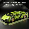 Строительные блоки, городской механический скоростной автомобиль, суперкар, 1/14, Lamborghini, кирпичи, игрушки, подарок для детей и взрослых