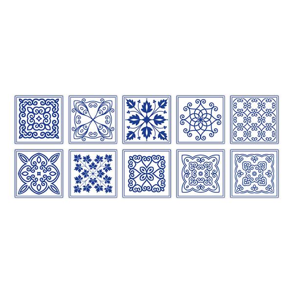 PVC Self-adhesive Sticker Waterproof DIY Tile Sticker Furniture Bathroom Kitchen Wall Stickers Removable Tile Stickers