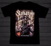 Футболка мужская Sabaton Мужские Женские Футболки Топ Черная Футболка Все Размеры JJ4946