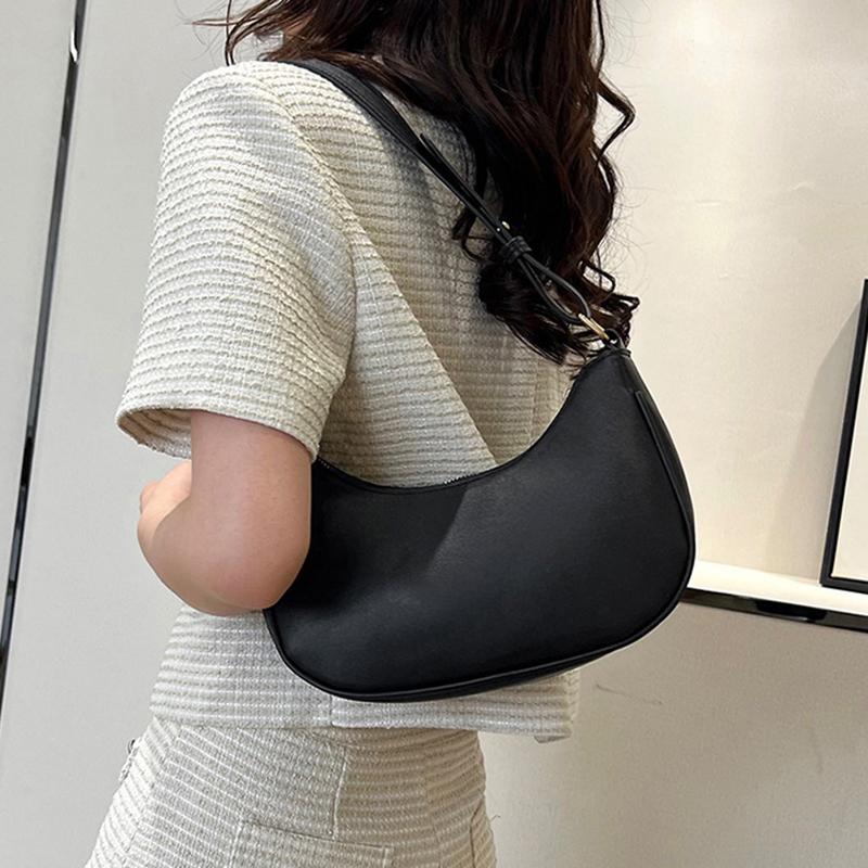 Женская мода маленькая сумка-клатч ретро однотонная искусственная кожа плечо подмышки сумка хобо повседневная женская сумка-клатч тоут кошелек