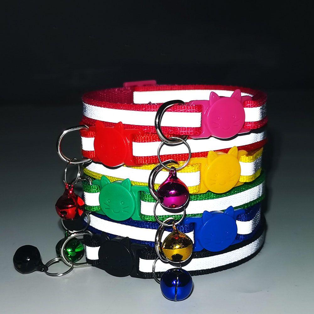 New Breakaway Adjustable Kitten Safety Quick Release Cat Collar Reflective