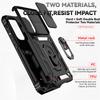 For Cover Samsung A35 Case Samsung Galaxy A35 5G Capas PC Shockproof Armor Slide Camera Lens Ring Holder Fundas Samsung A35 A 35