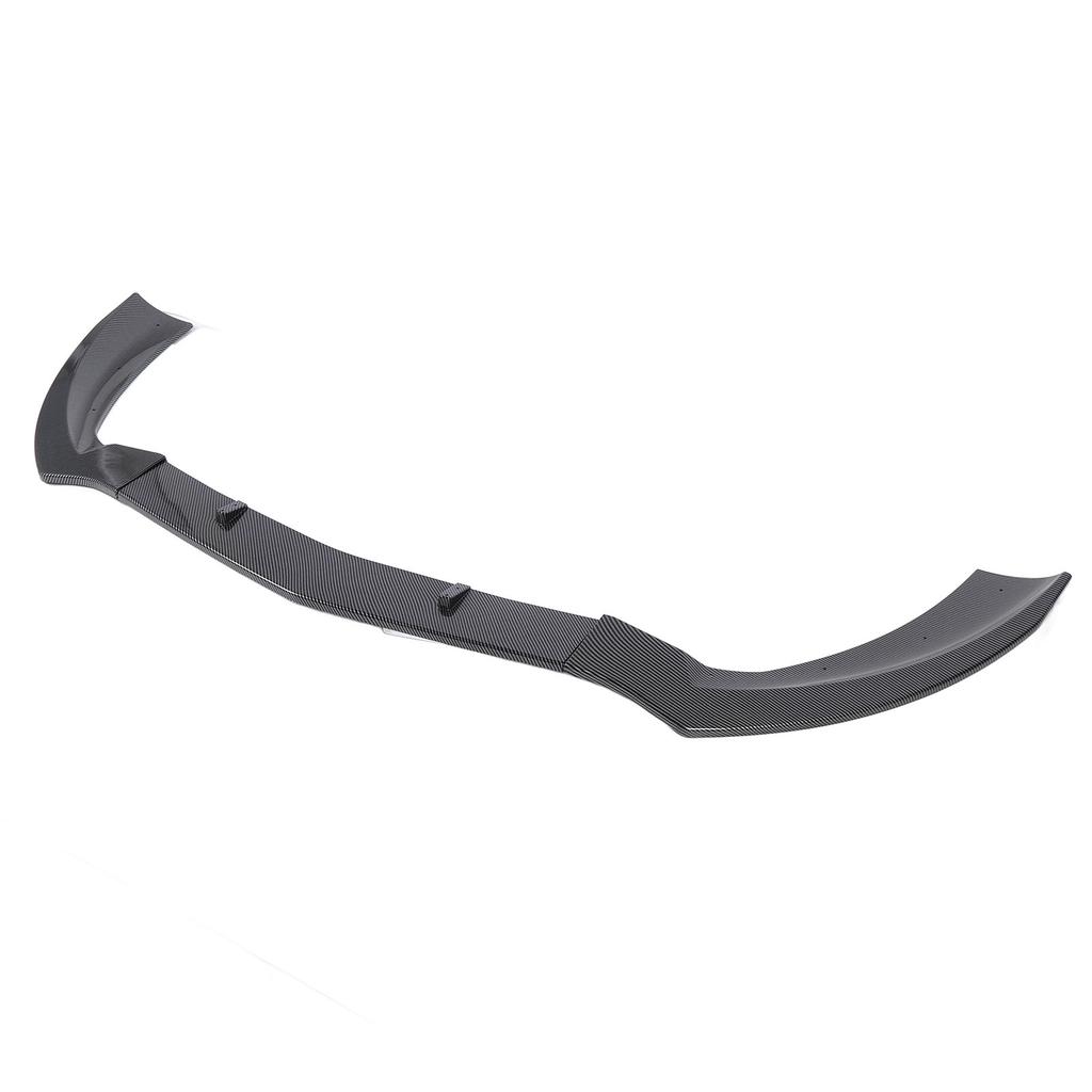 Front Bumper Lip Spoiler 3 Section Type Impact Resistant Upgrade Racing Look Bumper Lip Splitter Body Kit for CLA Class