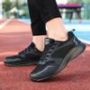Jinjiang Women's Black Mesh Breathable Sports Shoes - Lightweight Spring/Summer Running & Casual Travel Footwear for Students