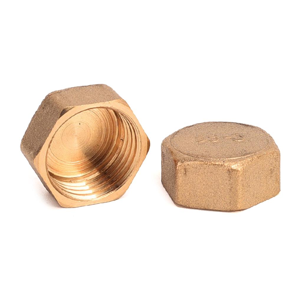 6 шт./компл. Резьбовые концевые уплотнения 1/2"/3/4"/1" Коррозионностойкие заглушки для труб, латунные заглушки, заглушки для шлангов, заглушки для труб, уплотнительные заглушки