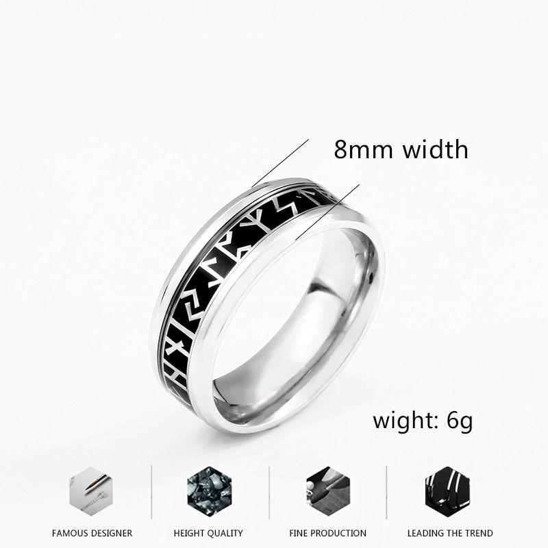 Viking Signet Ring Nordic Amulet Rune 468