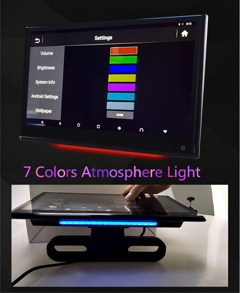 13.3 Inch Car Headrest Monitor Android 11 Player 4+64GB Bluetooth Mirror Link TV