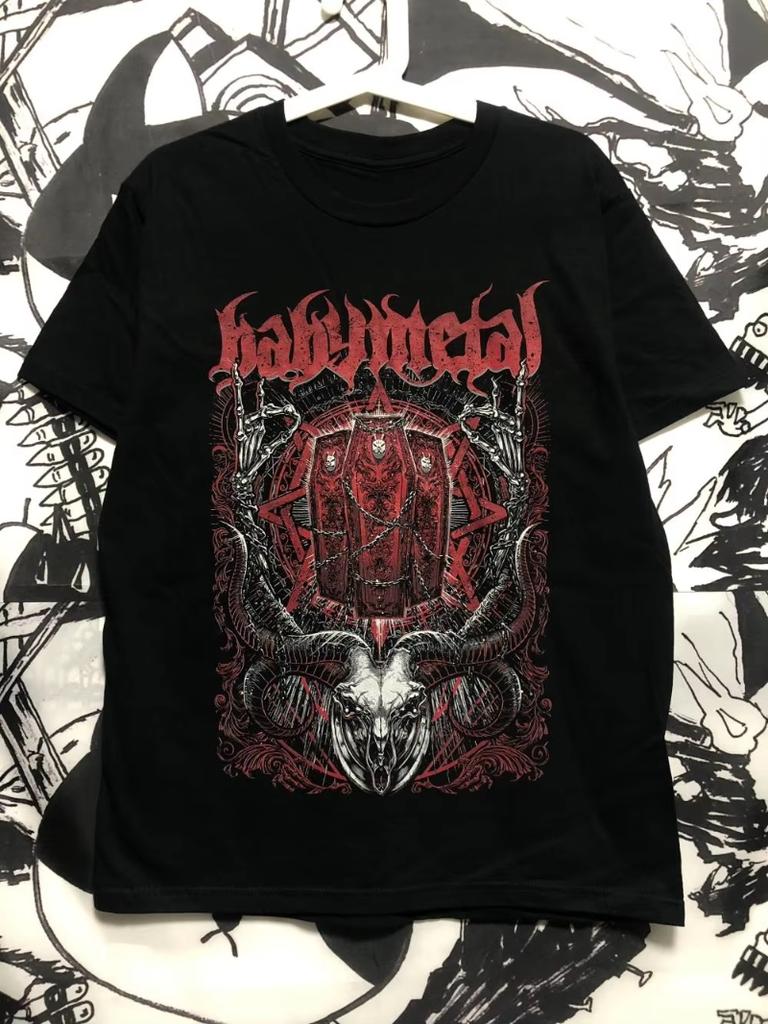 Babymetal Band Print Tshirt Suitable for Both Unisex and Women Summer Shortsleeved Casual Comfortable Cotton Streetwear