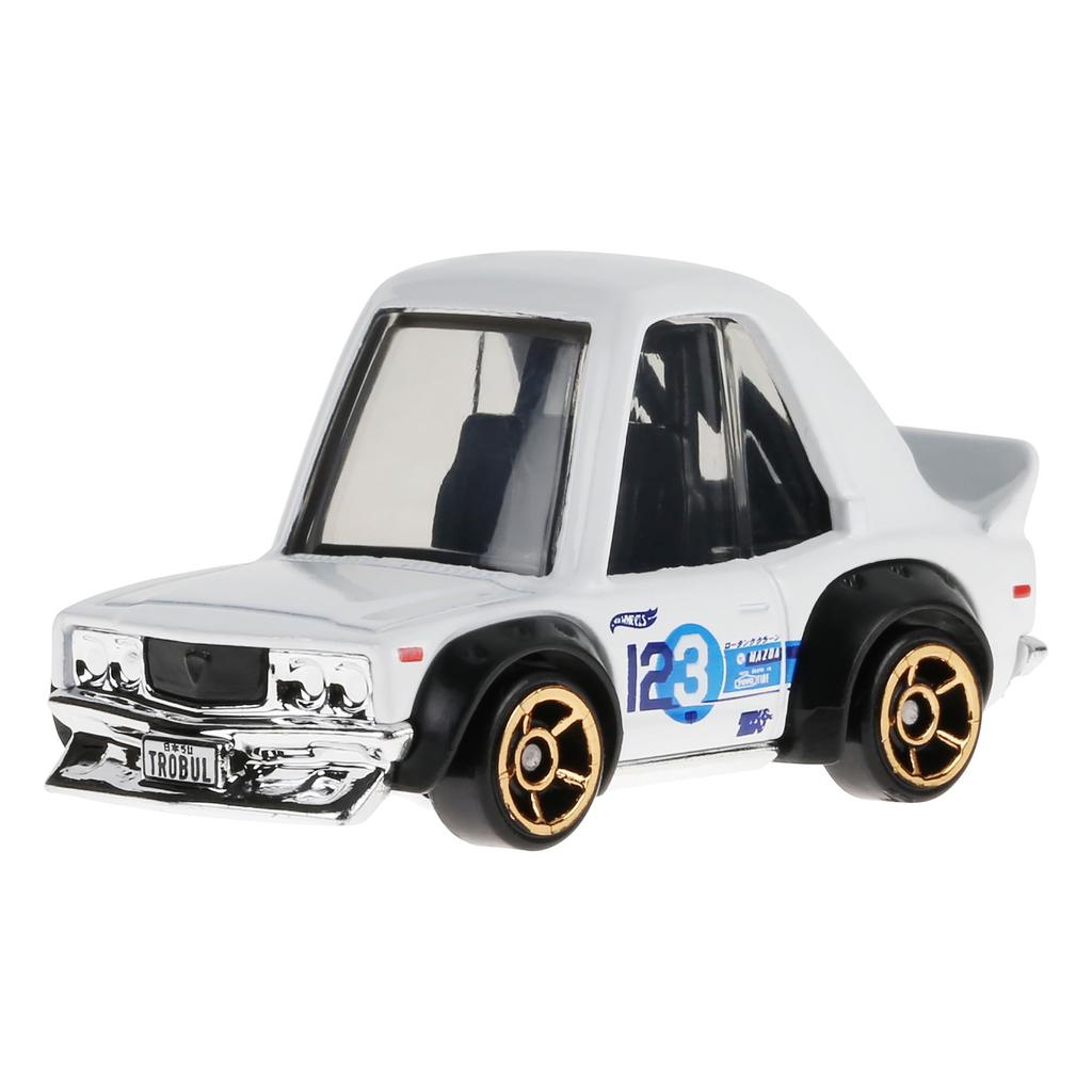 Hot Wheels Basic Car Mazda игрушечная мини-машинка для детей от 3 лет и старше, белая HXR23 RX-3