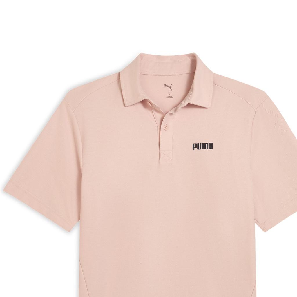 Puma Rad/Cal Повседневная Влагоотводящая Быстросохнущая Защита от солнца Футболка-поло с коротким рукавом Мужские футболки-поло Розово-красный 690191-91