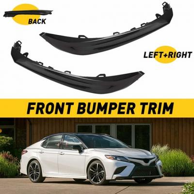 Подходит для 2018- SE/XSE Toyota Camry Накладка на передний бампер Черная отделка Левая+Правая Комплект из 2 штук