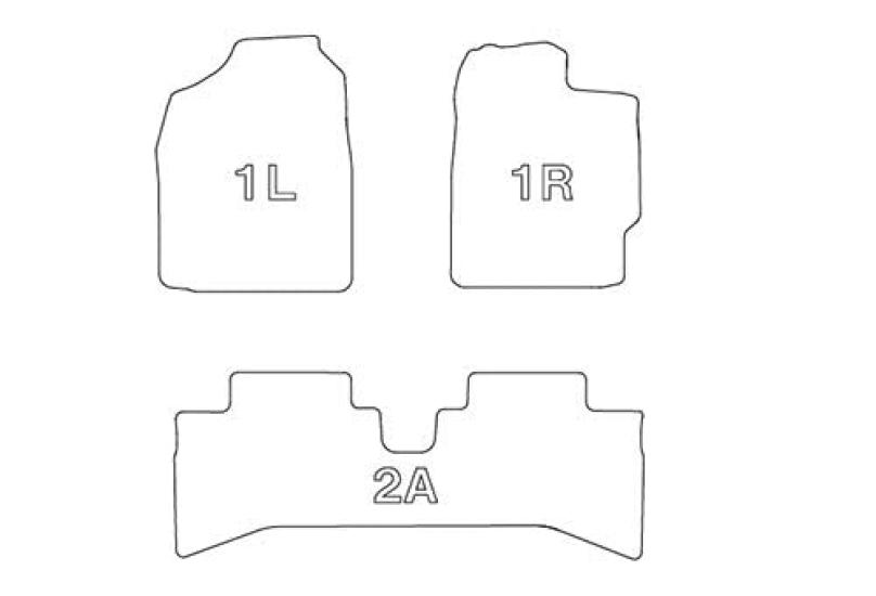 Комплект ковриков Clazzio Floor Mat 3D Type для 1 Aqua NHP10 NEW Rubber Type Black H23(2011)/12~ ET-1060 [5EETB1060K]