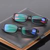 TR90 Reading Glasses Blue Light Blocking Square Frame Eyewear for Men Women Far Sight Presbyopia Eyeglasses