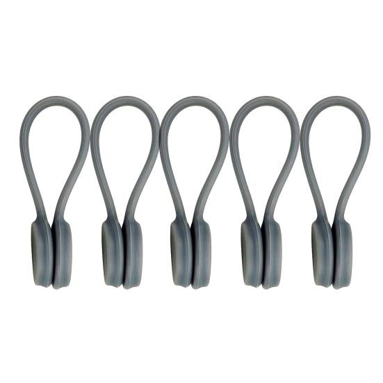 5/10 шт. силиконовые кабельные стяжки магнитные сматывающие зажимы для кабеля стяжки-закрутки органайзер для шнура