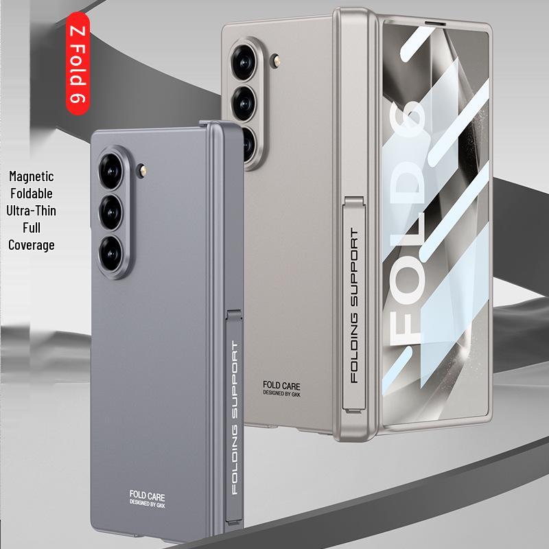 Матовый магнитный чехол-книжка Samsung Z Fold6 с боковой подставкой