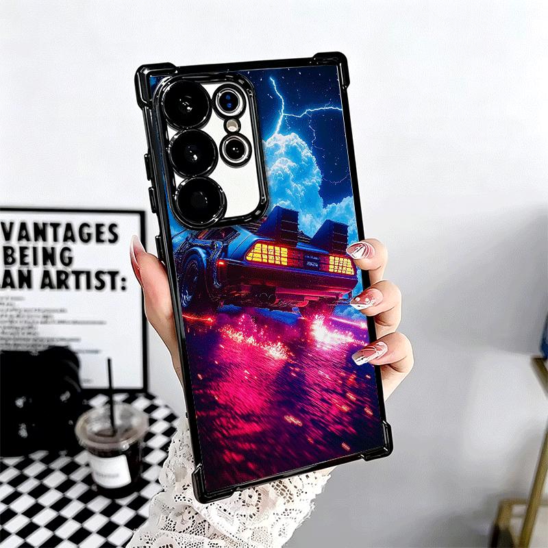 Защитный чехол с покрытием «Назад в будущее» для Samsung Galaxy S24 S25 FE S26 Edge S23 Ultra S22 S21 Plus S20, противоударный с подушкой безопасности
