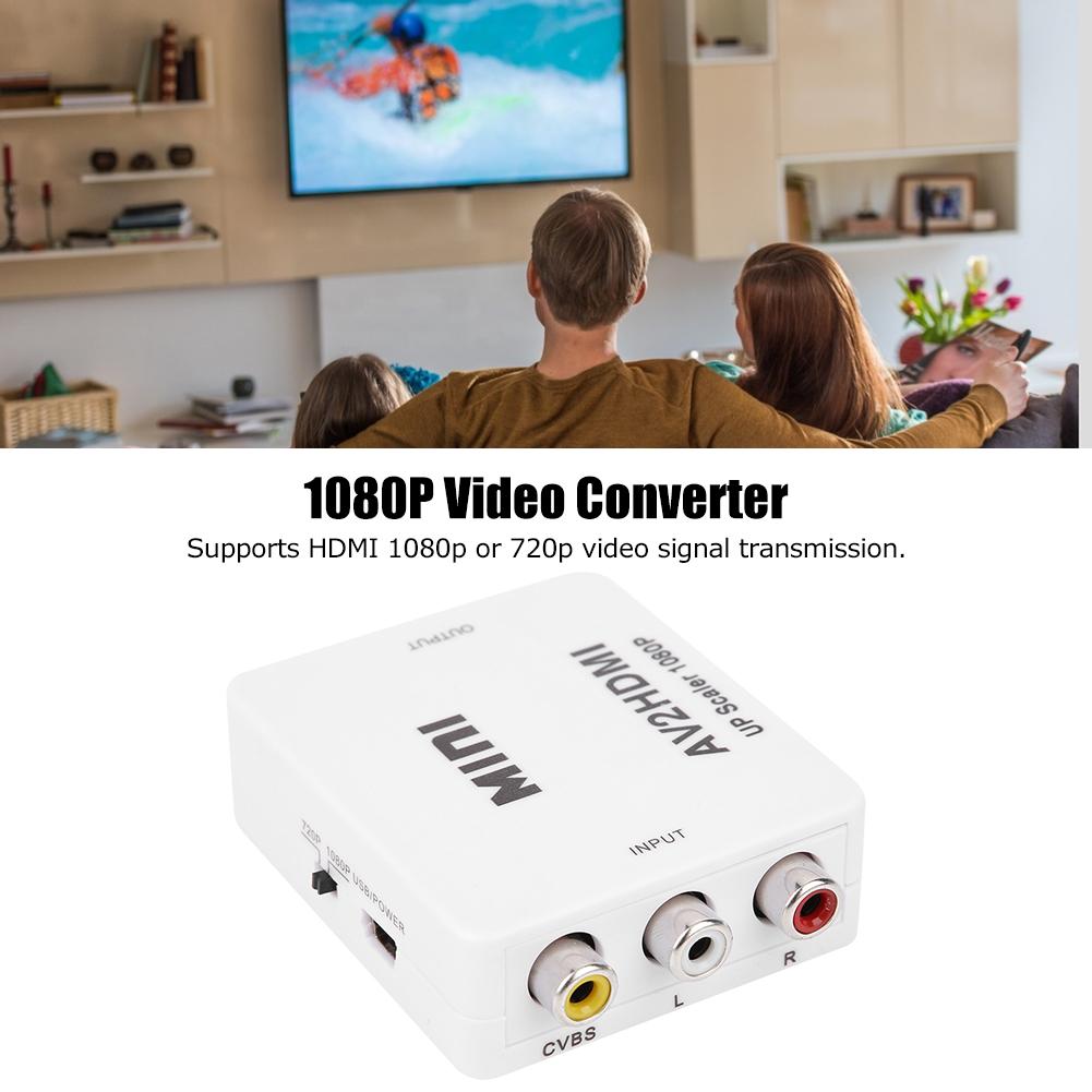 AV в 1080P 60 Гц Выходной Адаптер Высокой Четкости Видео Конвертер с USB-Кабелем