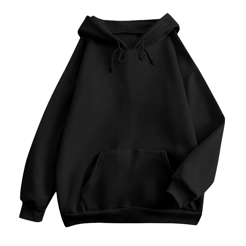 Women's Long Sleeve Oversized Oversized Drop Shoulder Sleeves Women's Hooded Plush Sweatshirt