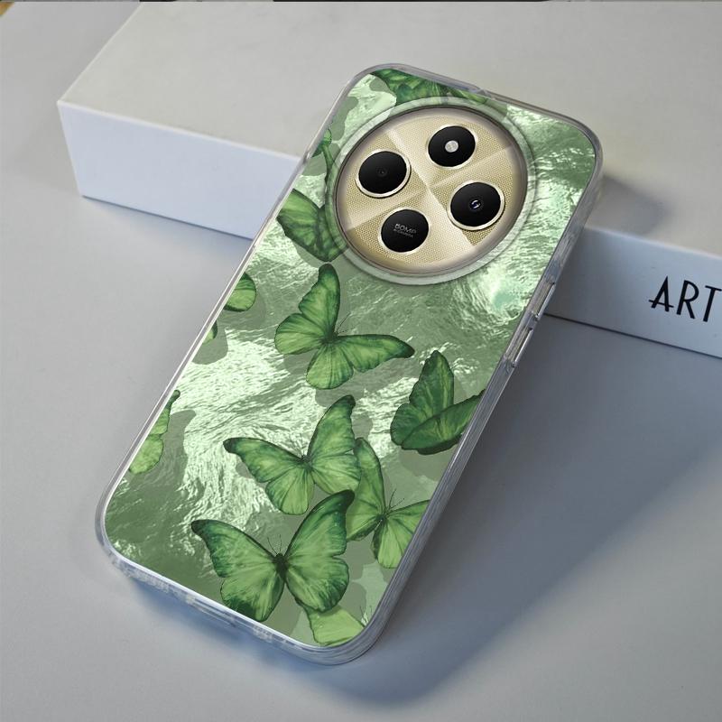 Luxury Butterfly Shadow Phone Case For Xiaomi Poco X3pro X5 M6 X6 X3 NFC M5s M6 Pro C75 C61 Shockproof Girls Women Fundas Cover