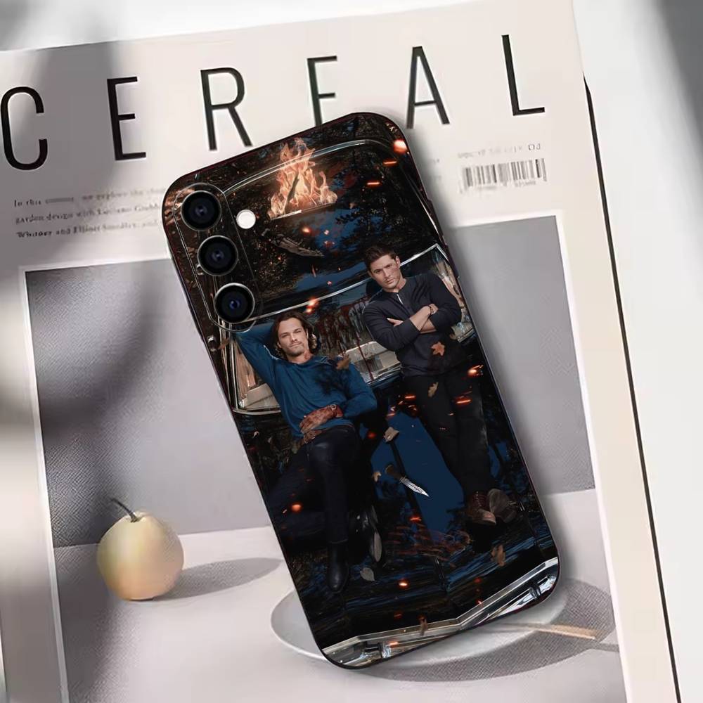 S-Supernatural Dean W-Winchester Phone Case Black Silicone Soft For Samsung Galaxy A73,A72,A71,A70,A53,A52,A51