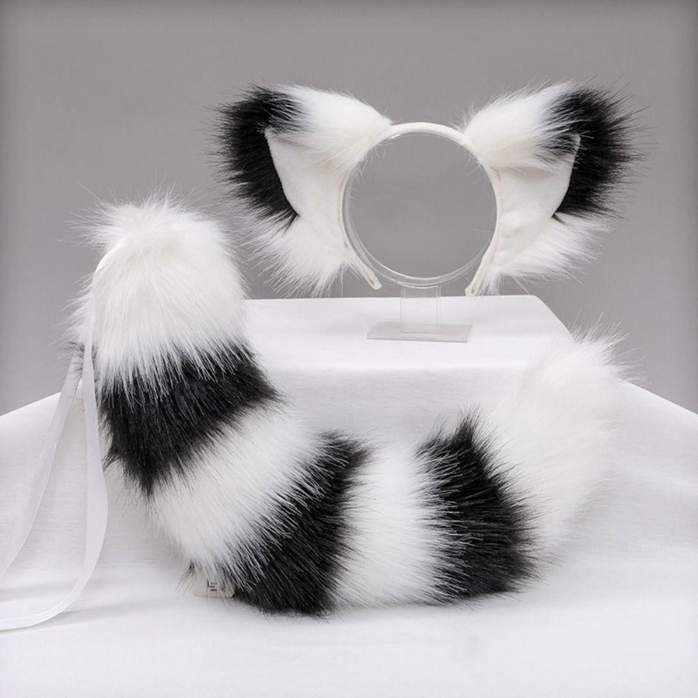 Cat Ear Halloween Cosplay Accessories Cat Tail Halloween Animal Cosplay Props  Children