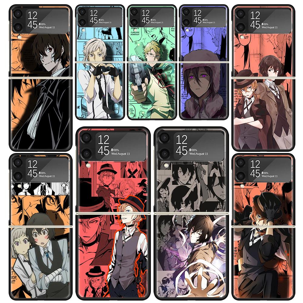 Прозрачный чехол для телефона Bungo Stray Dogs для Samsung Z Flip 7 6 5 4 3 Galaxy ZFlip7 ZFlip6 ZFlip5 ZFlip4 ZFlip3 5G Чехол с принтом Z