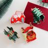 1Pcs Cute Christmas Tree Bell Hair Claw Elegant Christmas Hair Clip Women Hair Accessories Non-Slip Grip Hair Clamp