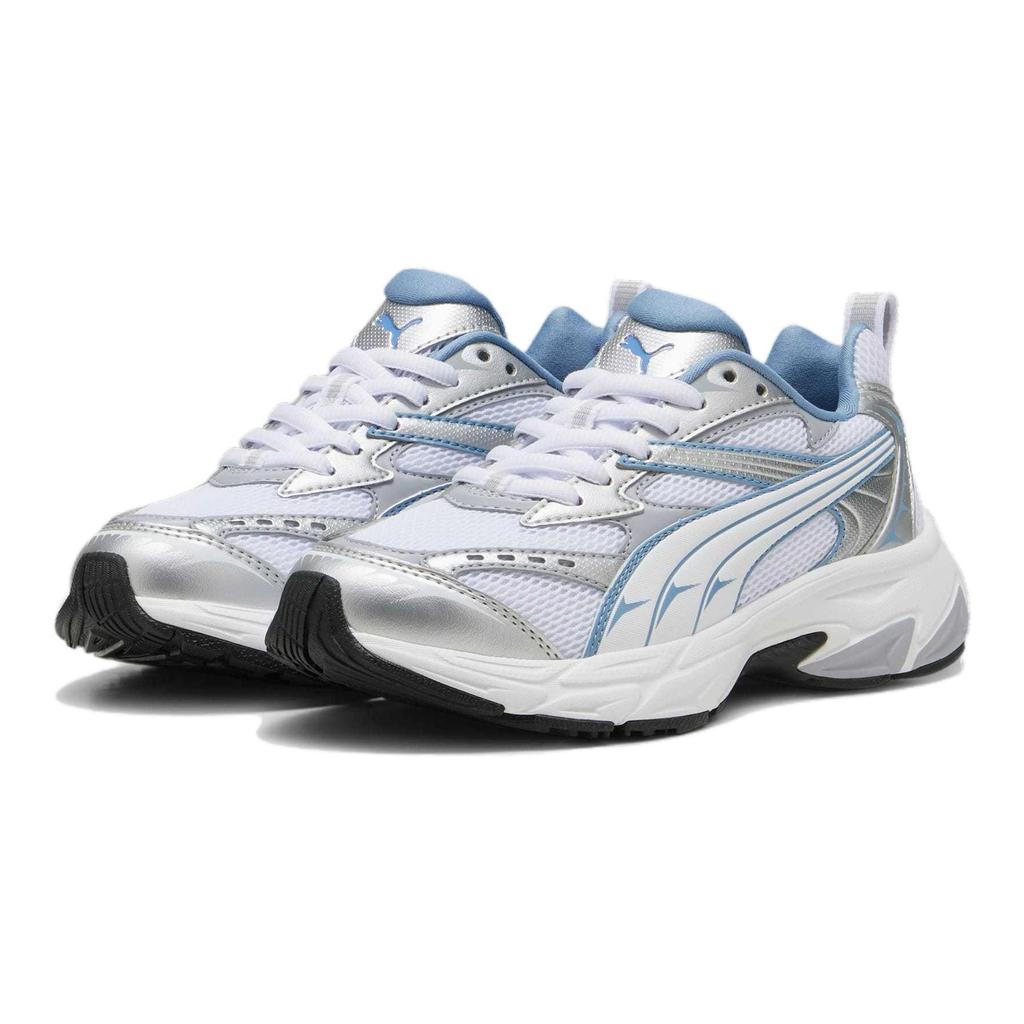 Puma Morphic Big Kid Silver Zen Blue Kids Sneakers White 393792-07
