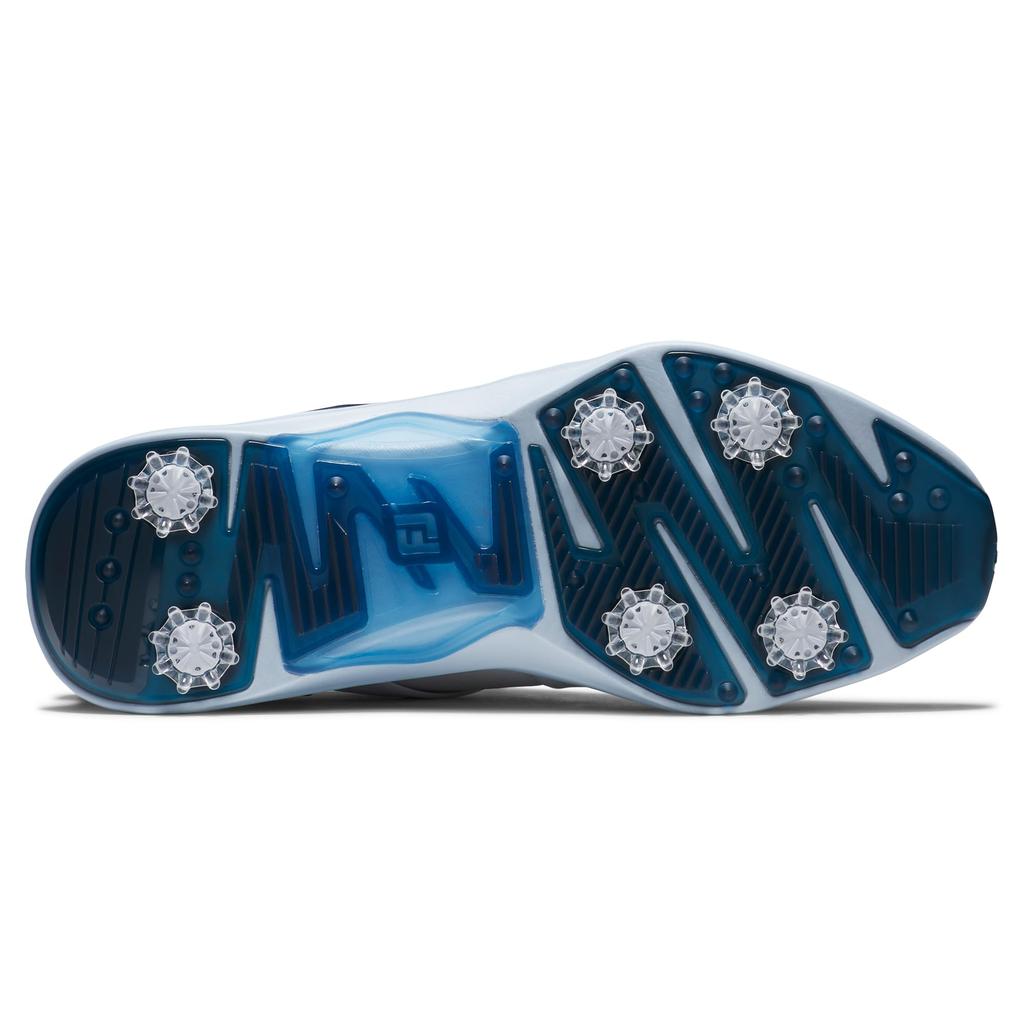 Мужские туфли для гольфа FootJoy Hyperflex BOA 3E, Бело-синие, 26.5 см,