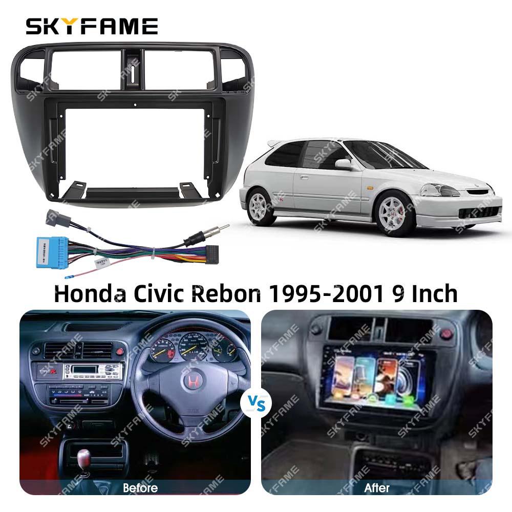 Универсальный комплект лицевой панели SKYFAME для Honda Civic 1995-2001 гг. Рамка для аудиосистемы и навигации