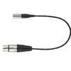 Mini XLR 3pin Male to XLR 3pin Female Aluminum Foil Shielded Copper Wire Audio Cable