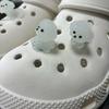 4Pcs/Set Luminescence 3D Cute Puppy Shoe Charms DIY Decoration for Clogs And Sandals Perfect Holiday Xmas Gifts Shoe Accessories