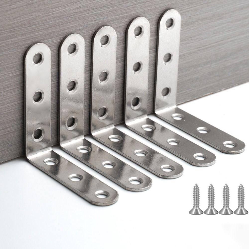 4 шт./упаковка фиксатор из нержавеющей стали угловой кодовый треугольник фиксированный 90 градусов L-образный треугольный кронштейн многофункциональный практичный