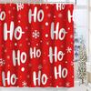 Christmas Reindeer Bathing Curtain  Bathroom Shower Curtain Waterproof With 12 Hooks Fishes Home Deco Free Ship
