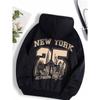 New York City Funny Print Female Hoody Harajuku S-XXL Sweatshirt Fashion High Quality Hooded Autumn Casual Warm Streetwear