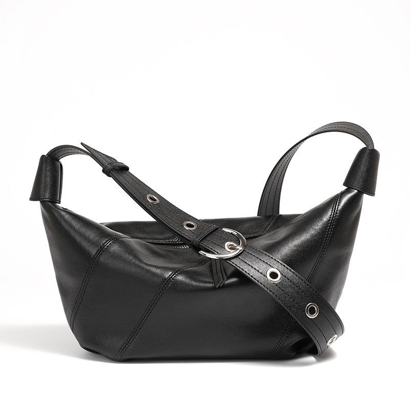 The First Layer Of Cowhide, Winter Genuine Leather, Light Luxury, High-End Fashion, Single Shoulder Crossbody Underarm Bag Woman