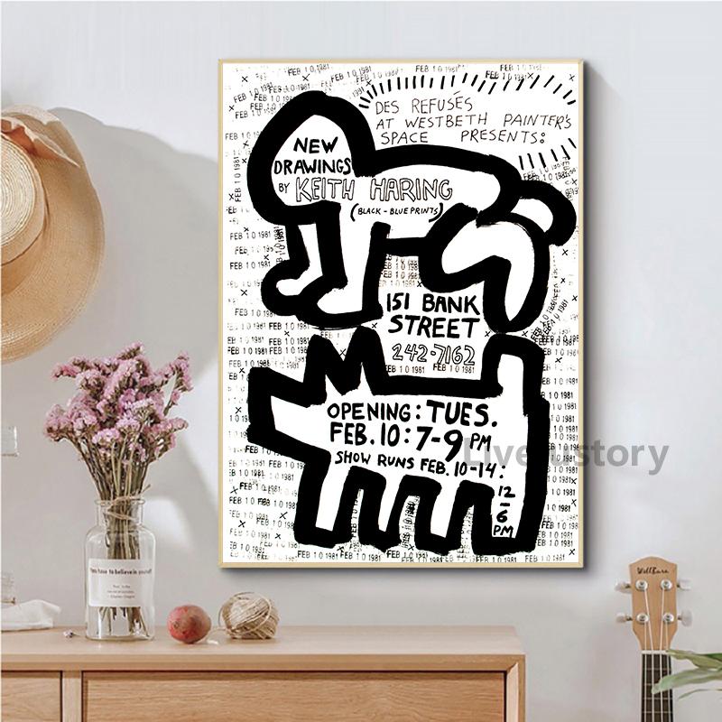 Кит Арт Выставка Постер Винтаж Поп Холст Живопись Галерея Настенное Искусство Картины Пиза Абстрактный Принт Домашний Декор Для Гостиной