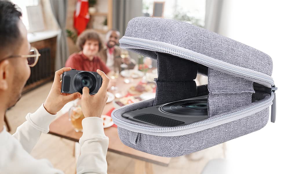 Dedicated Storage Case for Canon PowerShot SX620HS/720HS/730HS/740HS Compact Digital Cameras (Gray)