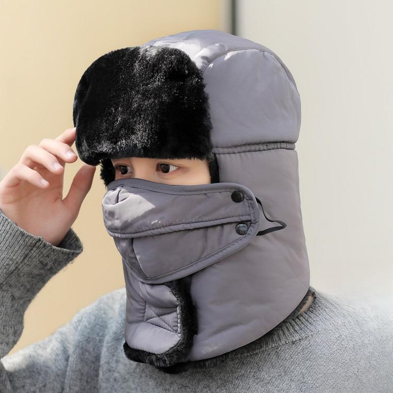 1 шт. Унисекс зимняя утепленная флисовая шапка-ушанка с защитой ушей для повседневной носки, для занятий спортом на открытом воздухе, сохраняющая тепло, повседневная