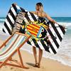 Name Custom Valencia CF Logo Print Beach Towel, Large Soft Quick Dry Towel for Beach Camping Swimming