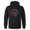 Long Sleeve Teens Autumn Gray Black Hooded Sweatshirt Hoodie Sportswear