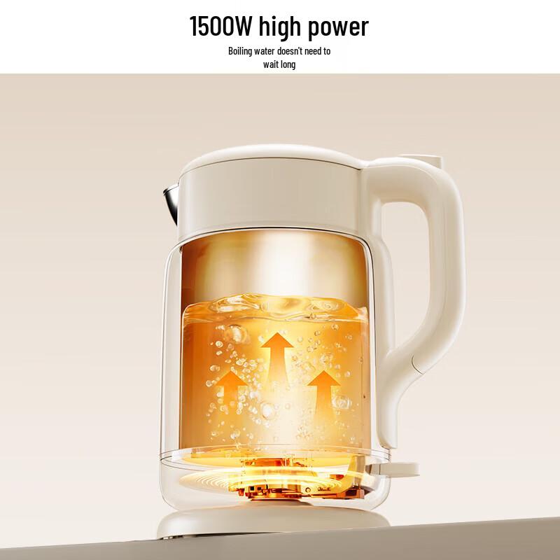 Joyoung 316L Stainless Steel 1.5L Electric Kettle with Keep Warm Function CN plug (adapter included)